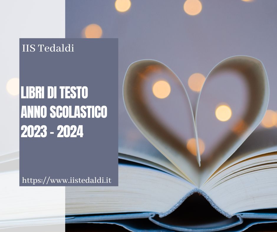 LIBRI DI TESTO ANNO SCOLASTICO 2023 - 2024