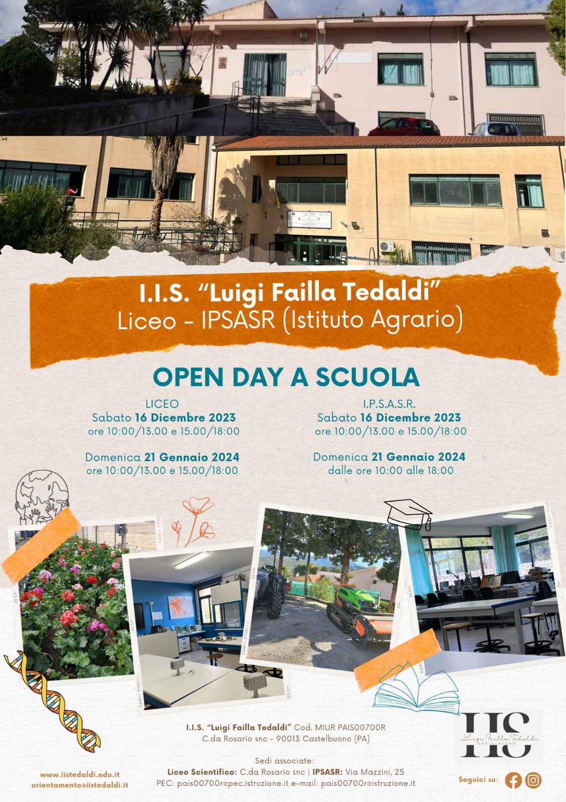 OPEN DAY A SCUOLA LICEO E IPSASR